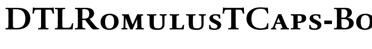 DTLRomulusTCaps-Bold