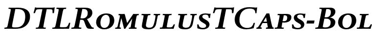 DTLRomulusTCaps-BoldItalic