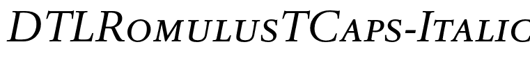 DTLRomulusTCaps-Italic