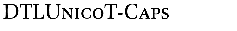 DTLUnicoT-Caps