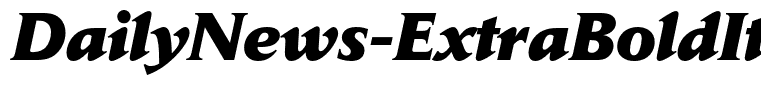 DailyNews-ExtraBoldItalic