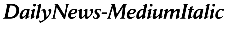 DailyNews-MediumItalic