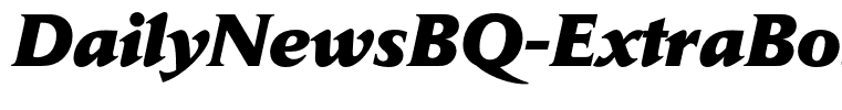 DailyNewsBQ-ExtraBoldItalic