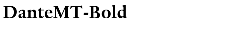 DanteMT-Bold
