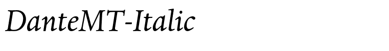 DanteMT-Italic