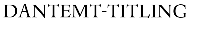 DanteMT-Titling