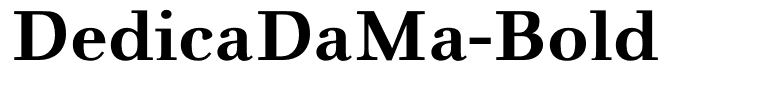 DedicaDaMa-Bold