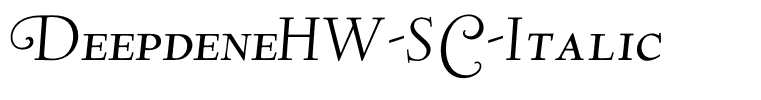 DeepdeneHW-SC-Italic