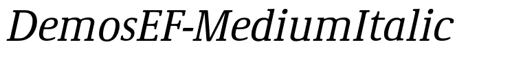 DemosEF-MediumItalic
