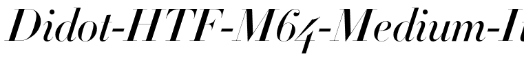Didot-HTF-M64-Medium-Ital