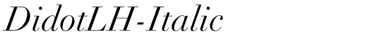 DidotLH-Italic