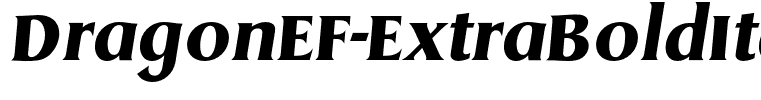 DragonEF-ExtraBoldItalic