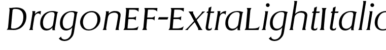 DragonEF-ExtraLightItalic