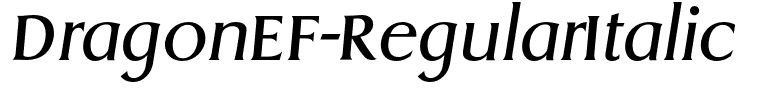DragonEF-RegularItalic
