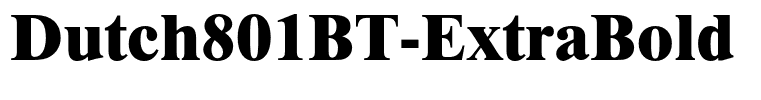 Dutch801BT-ExtraBold