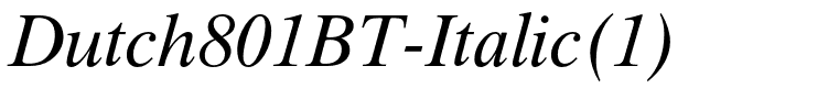 Dutch801BT-Italic(1)