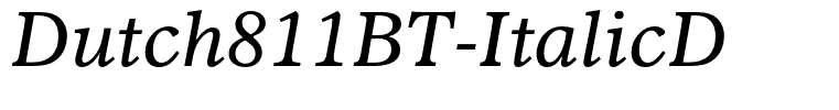 Dutch811BT-ItalicD