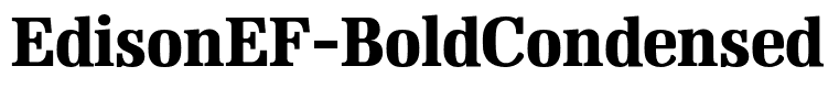 EdisonEF-BoldCondensed