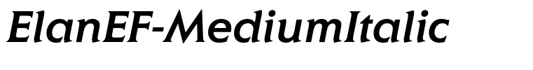 ElanEF-MediumItalic