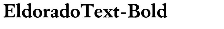 EldoradoText-Bold