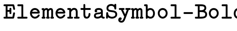 ElementaSymbol-Bold
