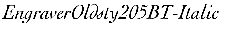 EngraverOldsty205BT-Italic