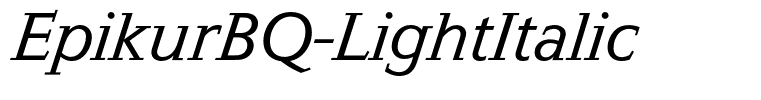 EpikurBQ-LightItalic