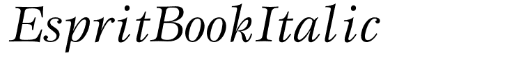 EspritBookItalic