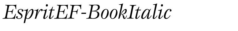 EspritEF-BookItalic