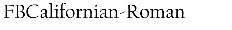 FBCalifornian-Roman