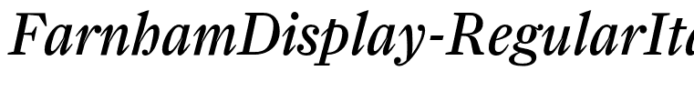 FarnhamDisplay-RegularItalOSF