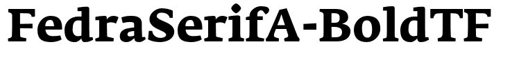 FedraSerifA-BoldTF