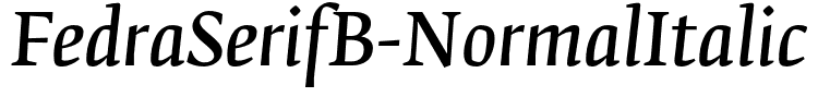 FedraSerifB-NormalItalic