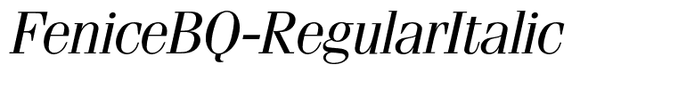 FeniceBQ-RegularItalic