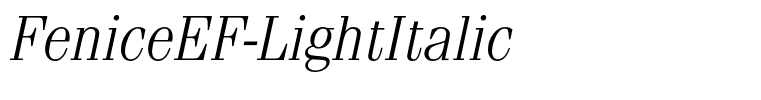 FeniceEF-LightItalic