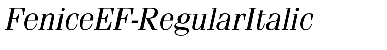 FeniceEF-RegularItalic