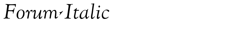 Forum-Italic