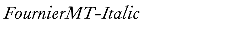 FournierMT-Italic