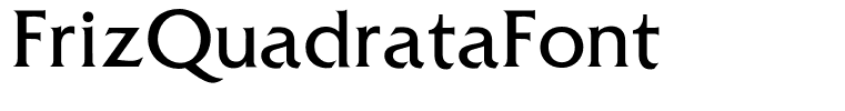 FrizQuadrataFont
