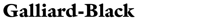 Galliard-Black
