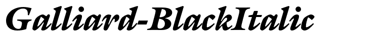 Galliard-BlackItalic