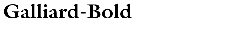 Galliard-Bold