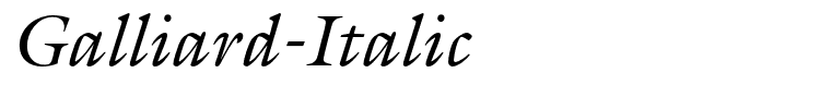 Galliard-Italic