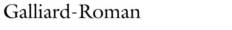 Galliard-Roman
