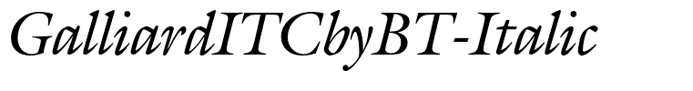 GalliardITCbyBT-Italic