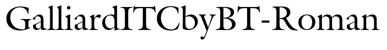 GalliardITCbyBT-Roman