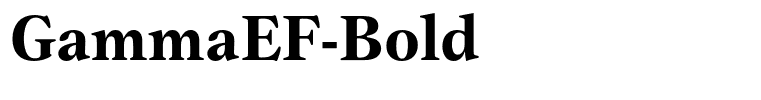 GammaEF-Bold