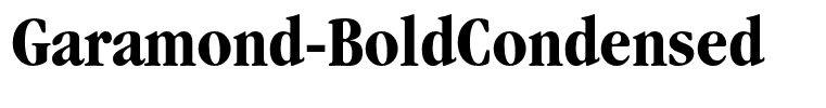 Garamond-BoldCondensed