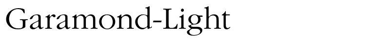 Garamond-Light