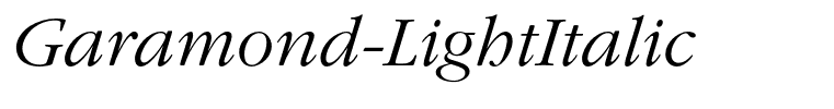 Garamond-LightItalic